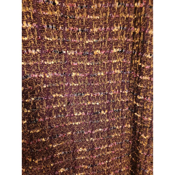 Misook Purple Tweed Heavyknit Sleeveless Dress Size XL - Picture 7 of 10